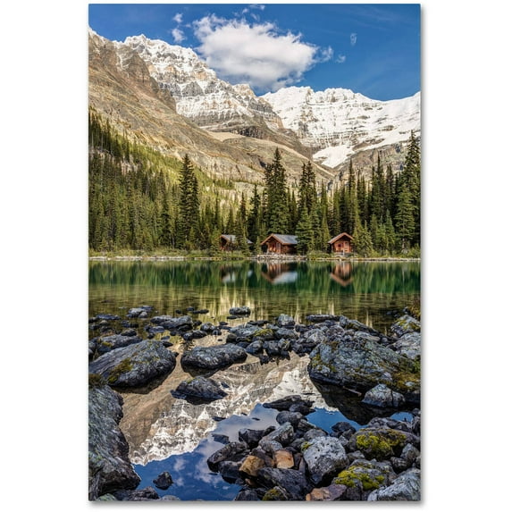 Trademark Fine Art 'Lake O'Hara Lodge' Canvas Art by Pierre Leclerc
