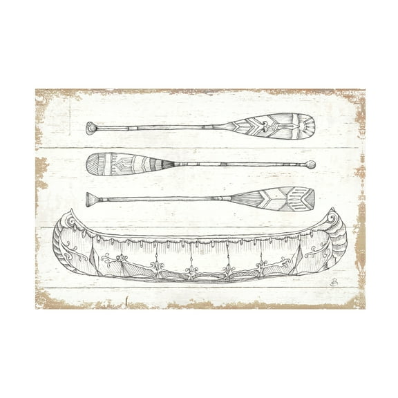 Trademark Fine Art 'Lake Sketches I' Canvas Art by Daphne Brissonnet