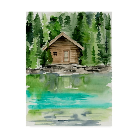 Trademark Fine Art 'Lake Views II' Canvas Art by Jennifer Paxton Parker