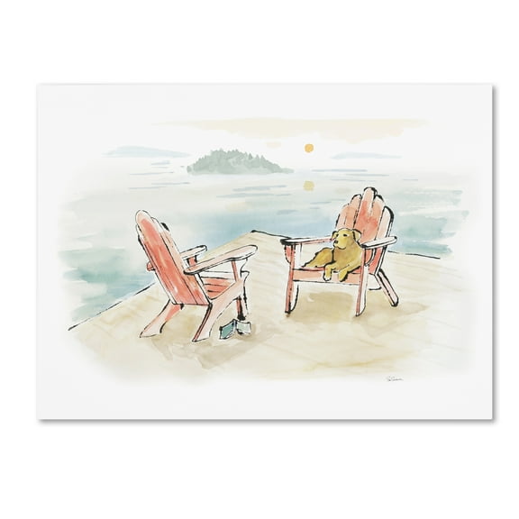 Trademark Fine Art 'Lakeside Days I' Canvas Art by Sue Schlabach