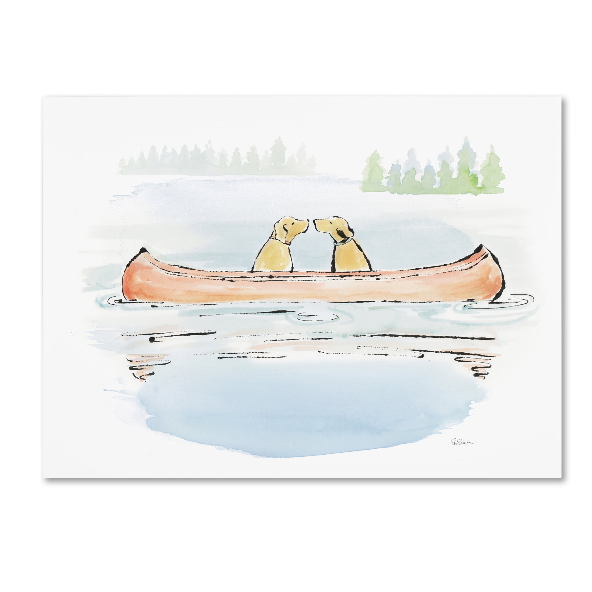 Trademark Fine Art 'Lakeside Days IV' Canvas Art by Sue Schlabach