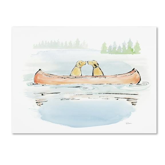 Trademark Fine Art 'Lakeside Days IV' Canvas Art by Sue Schlabach