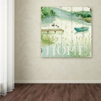 Trademark Fine Art "Lakeside I" Canvas Art by Daphne Brissonnet
