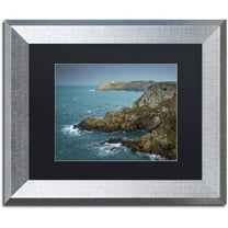 Trademark Fine Art "Land of Legend" Canvas Art by Mathieu Rivrin, Black Matte, Silver Frame