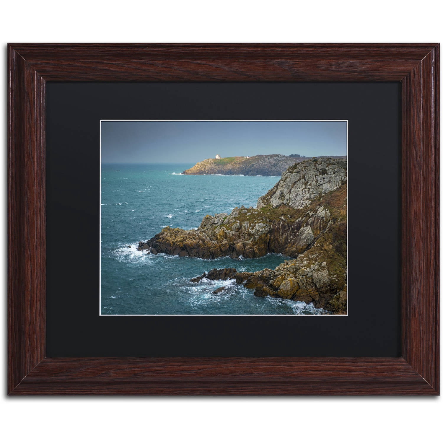 Trademark Fine Art "Land of Legend" Canvas Art by Mathieu Rivrin, Black Matte, Wood Frame