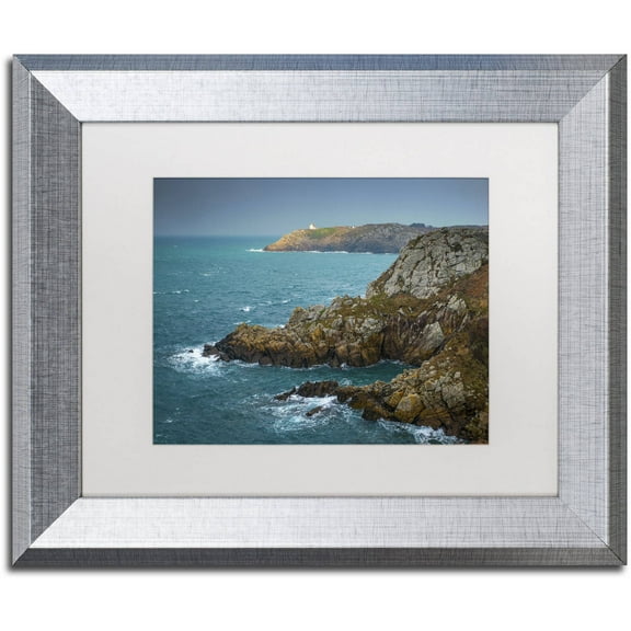 Trademark Fine Art "Land of Legend" Canvas Art by Mathieu Rivrin, White Matte, Silver Frame