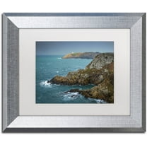 Trademark Fine Art "Land of Legend" Canvas Art by Mathieu Rivrin, White Matte, Silver Frame