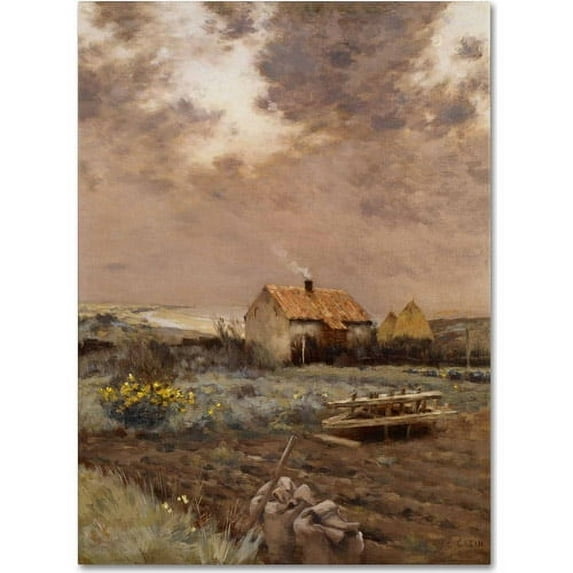 Trademark Fine Art "Landscape 1880" Canvas Art by Jean Cazin