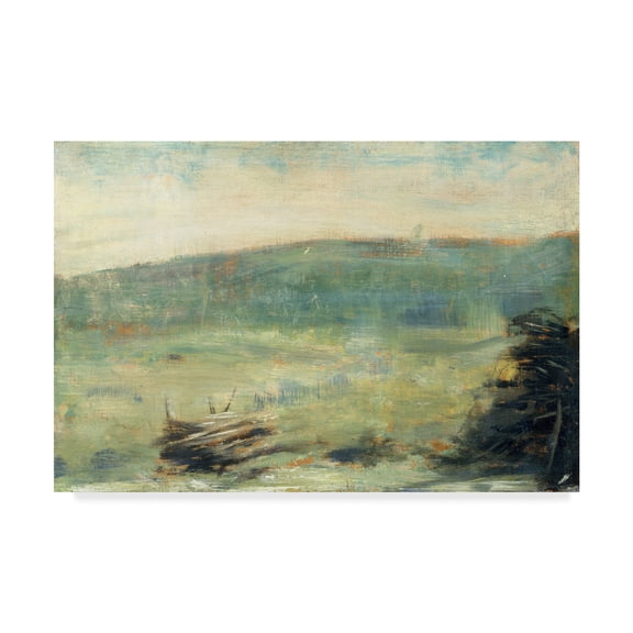 Trademark Fine Art 'Landscape At Saintouen' Canvas Art by Georges Pierre Seurat