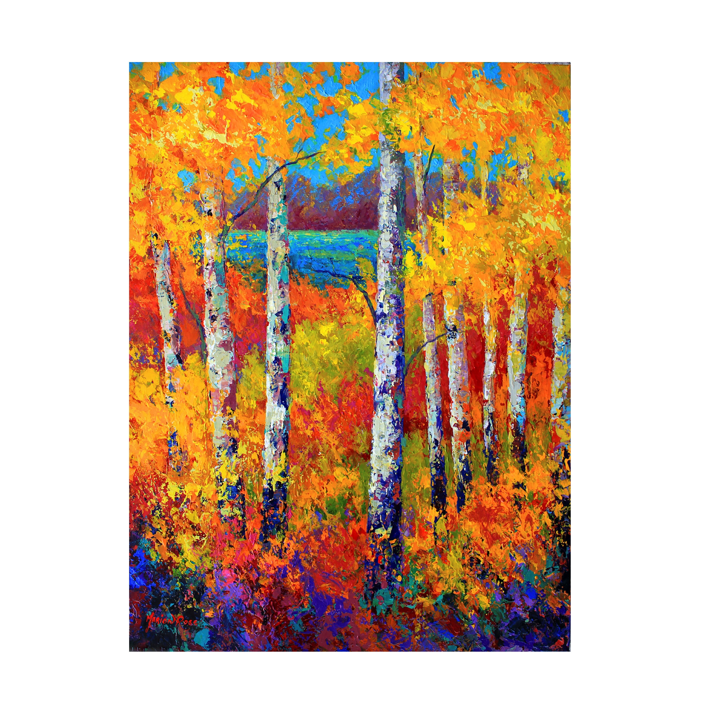 Trademark Fine Art Landscape Canvas Art ' Autumn Patchwork ' by Marion Rose