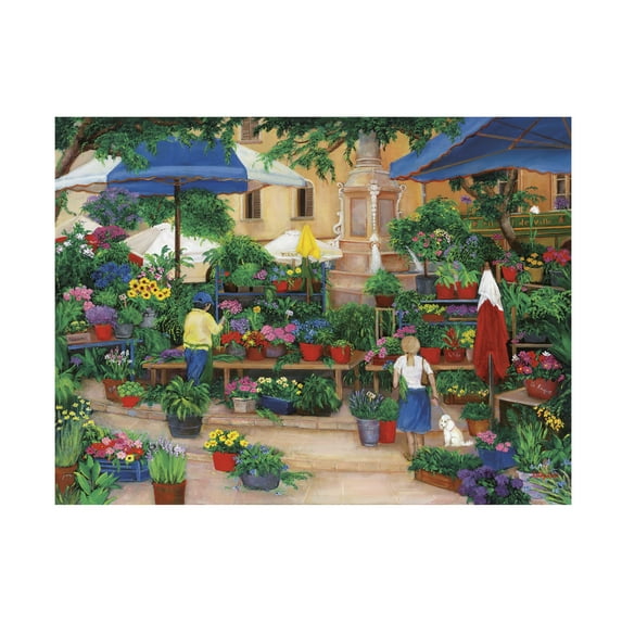 Trademark Fine Art Landscape Canvas Art ' Flowers In Provence ' by Betty Lou
