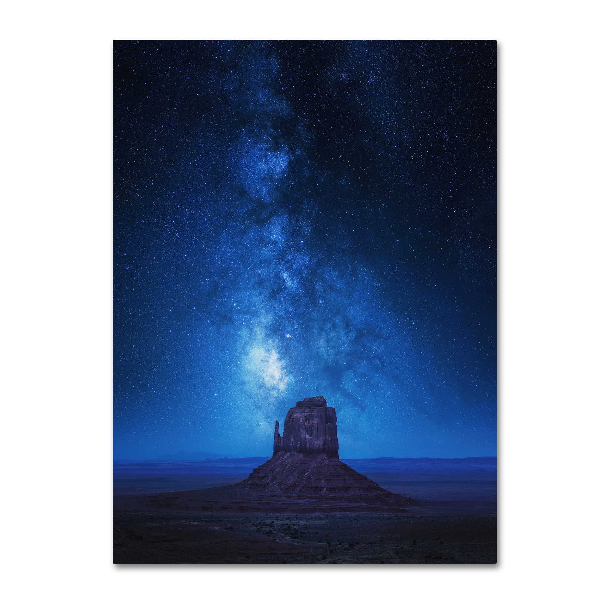 Trademark Fine Art Landscape Canvas Art ' Monument Milkyway ' by Juan Pablo De