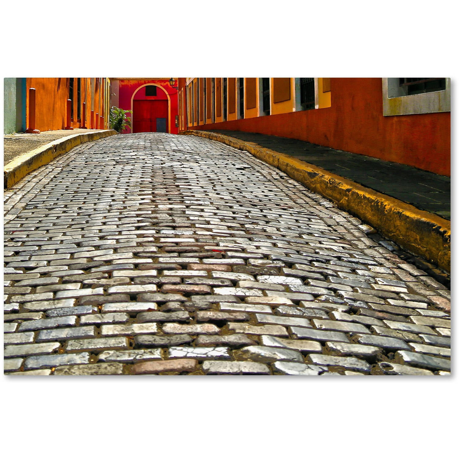 Trademark Fine Art Landscape Canvas Art ' Old San Juan 14 ' by CATeyes
