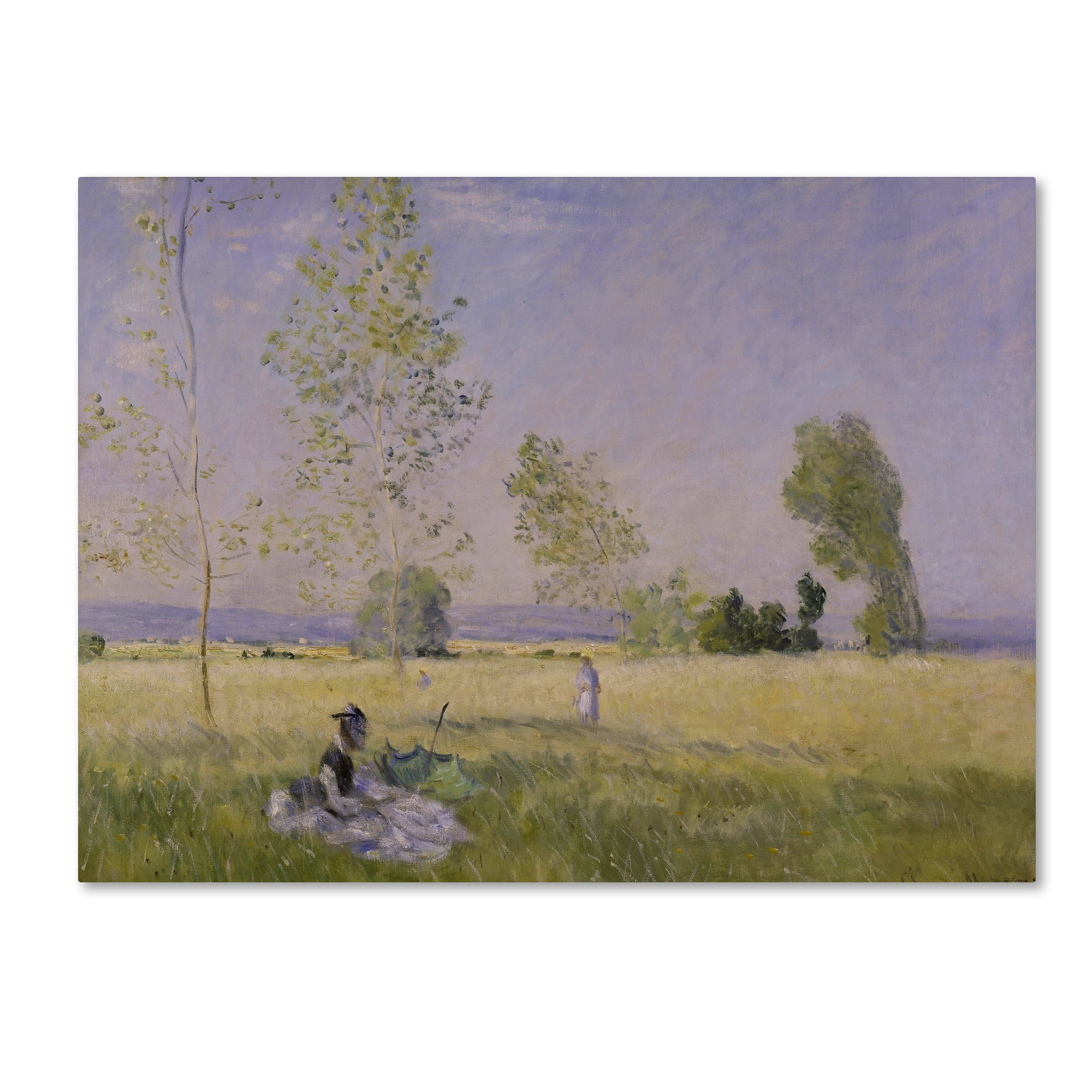 Trademark Fine Art Landscape Canvas Art ' Summer ' by Monet