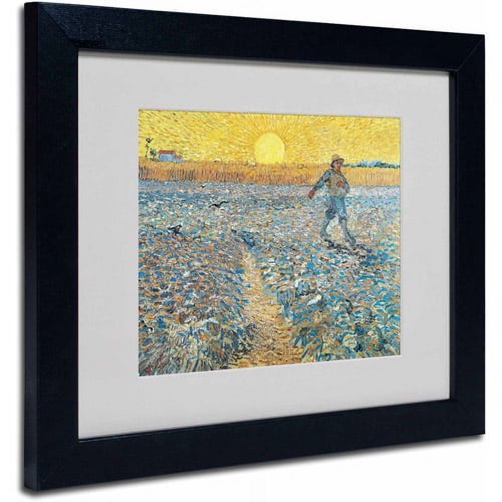 Trademark Fine Art Landscape Matted Framed Art ' Sower 1888 ' by Vincent van Gogh