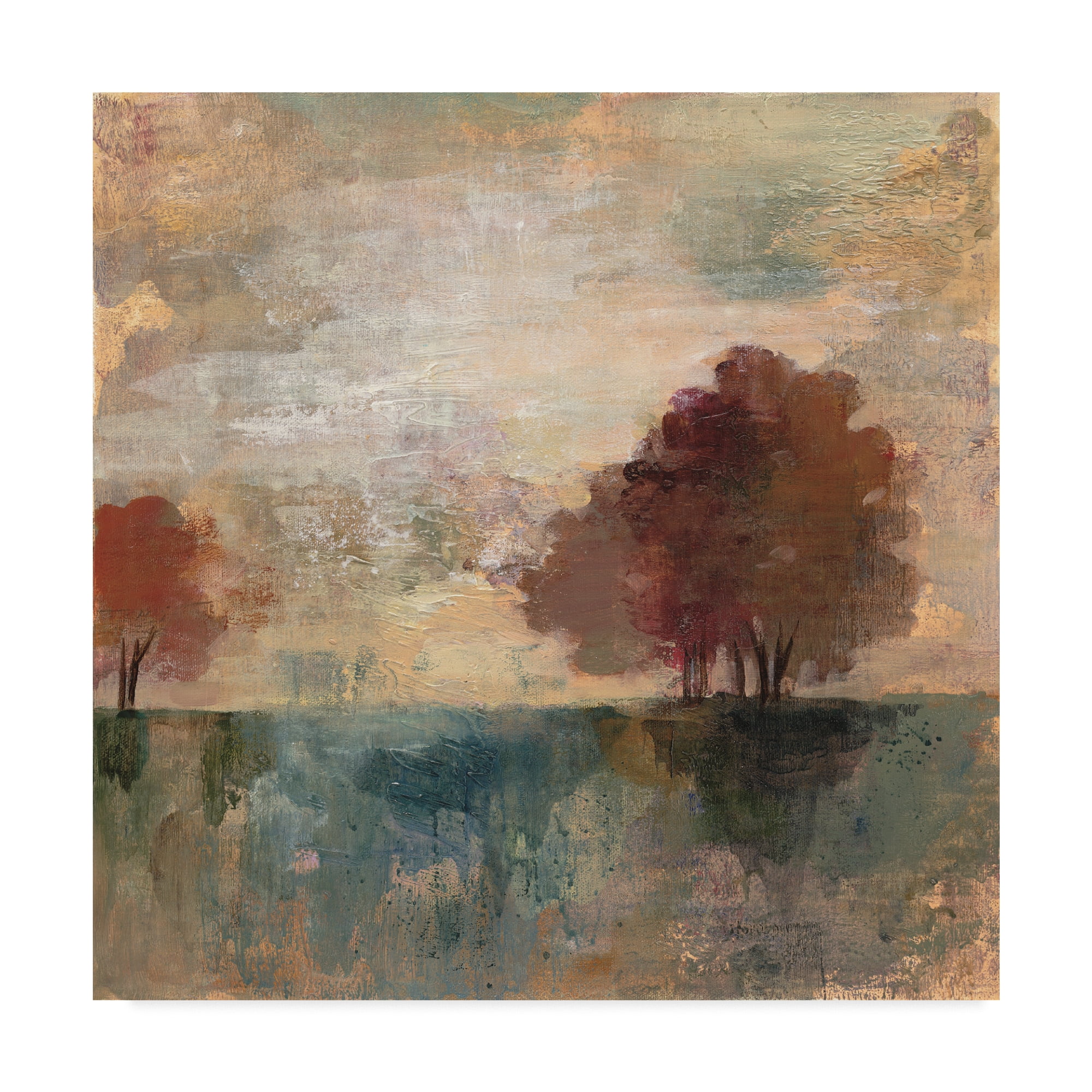 Trademark Fine Art 'Landscape Monotype I' Canvas Art by Silvia Vassileva
