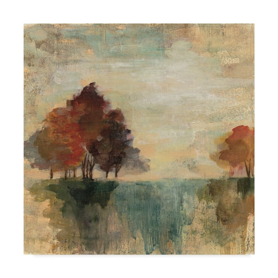 Trademark Fine Art 'Landscape Monotype II' Canvas Art by Silvia Vassileva