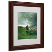 Trademark Fine Art Landscapes Matted Framed Art ' After Storm ' by Giovanni Segantini