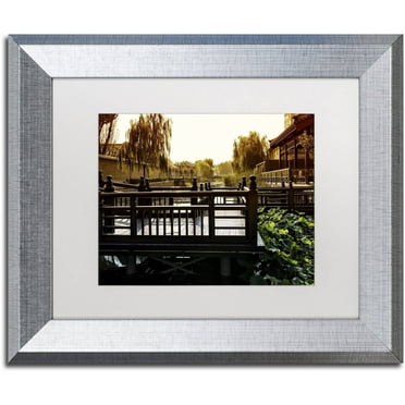 Trademark Fine Art Landscapes Matted Framed Art ' Chinese Walk ' by Philippe Hugonnard
