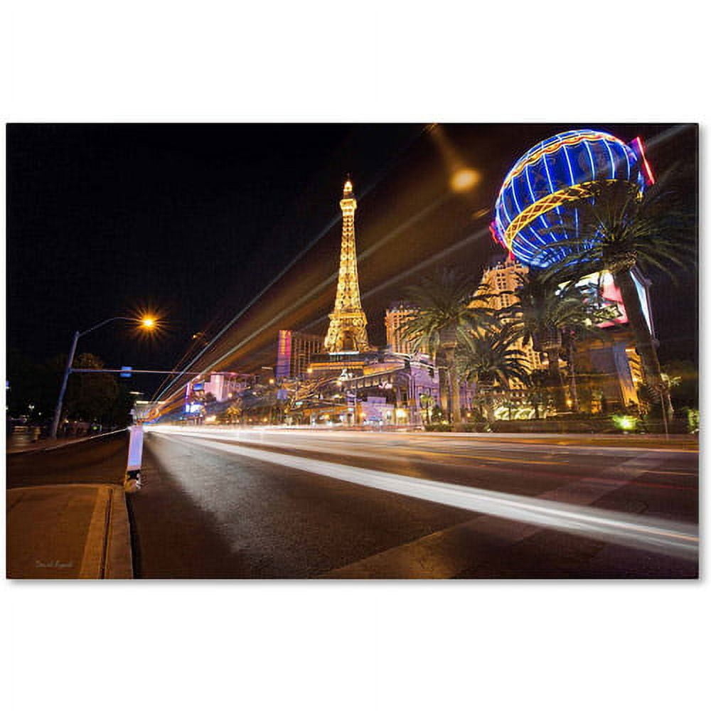 Trademark Fine Art "Las Vegas Blvd." Canvas Art by David Ayash