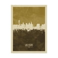 thumbnail image 1 of Trademark Fine Art 'Las Vegas Nevada Skyline Brown' Canvas Art by Michael Tompsett, 1 of 4