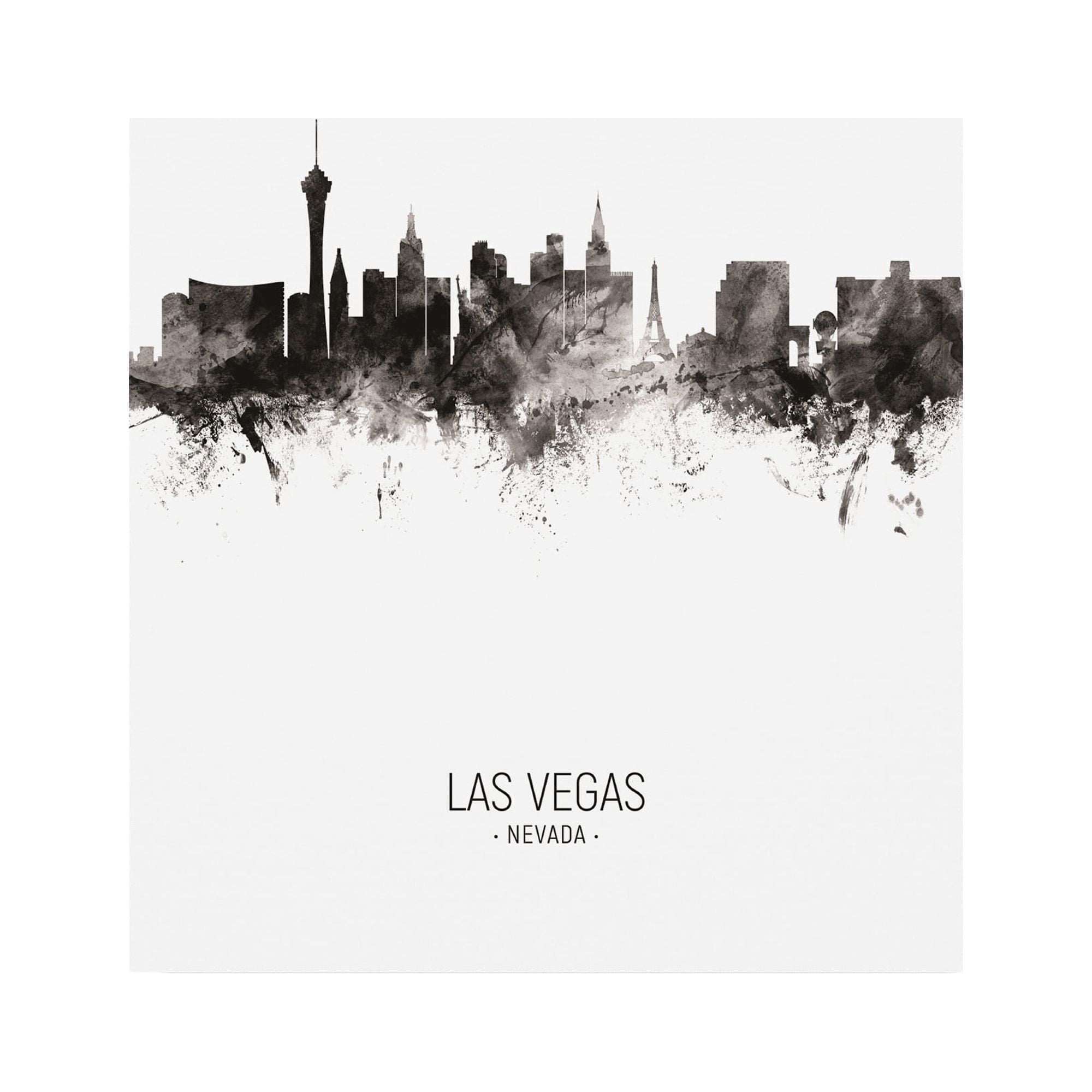 Trademark Fine Art 'Las Vegas Nevada Skyline Portrait II' Canvas Art by Michael Tompsett