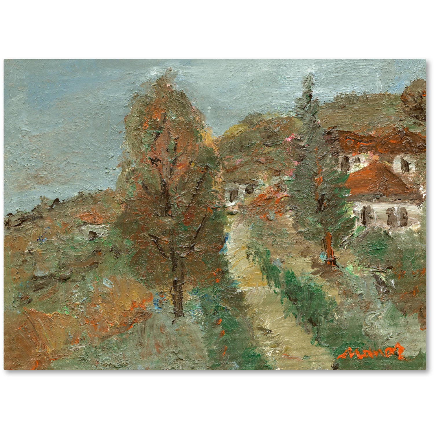 Trademark Fine Art "Last Days of Fall" Canvas Art by Manor Shadian