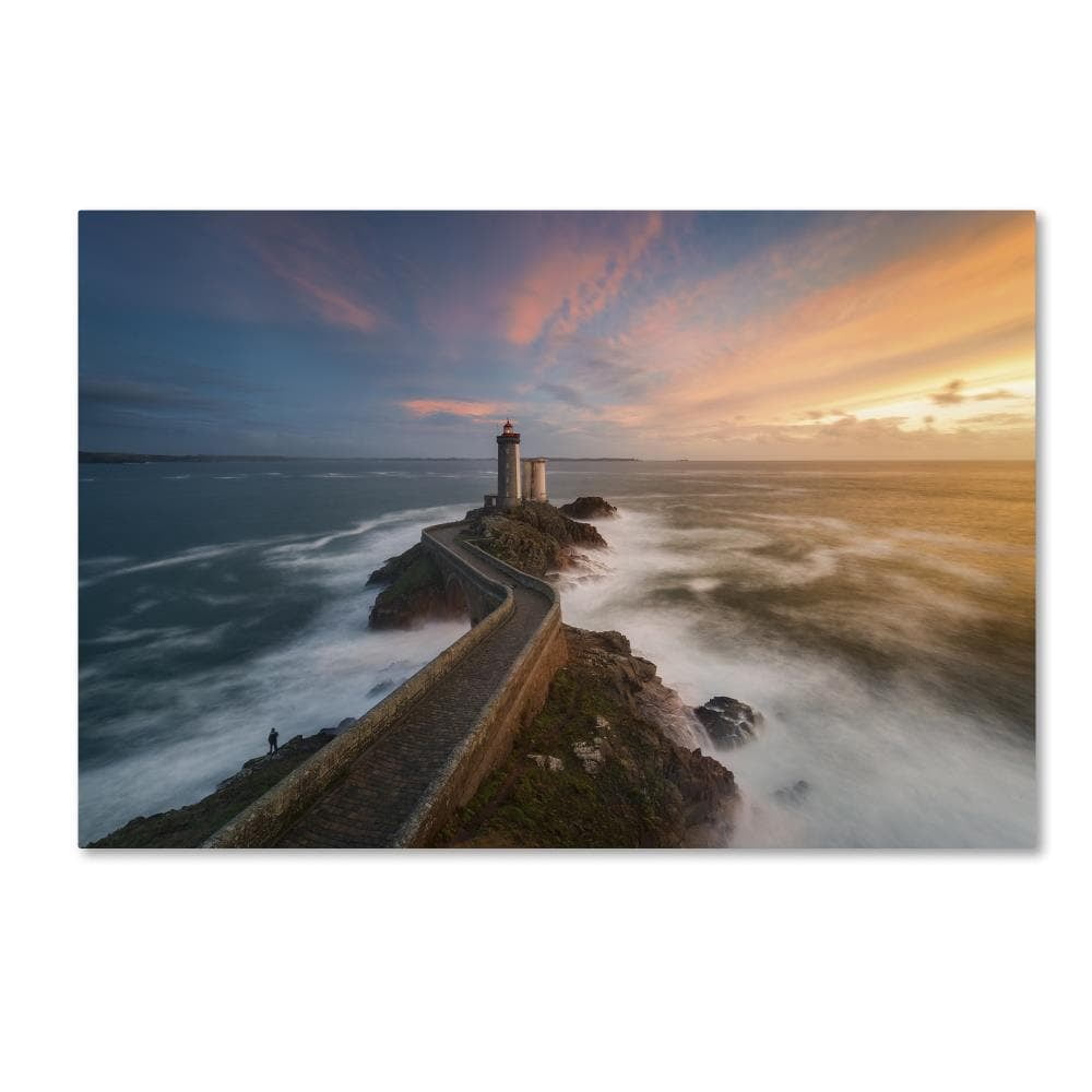Trademark Fine Art "Last Rays in Brittany" Canvas Art by Mathieu Rivrin