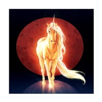 Trademark Fine Art 'Last Unicorn' Canvas Art by JoJoesArt