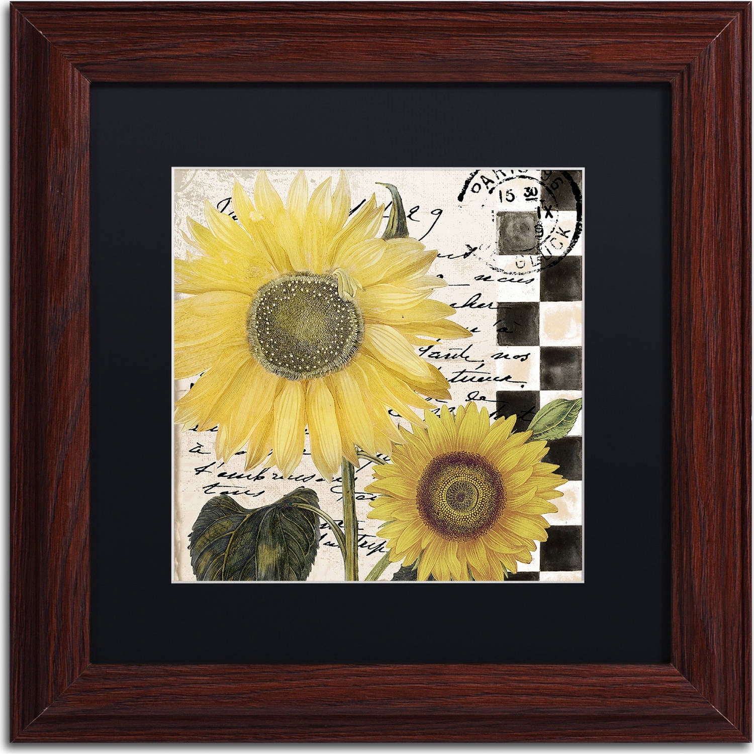 Trademark Fine Art "Late Summer I" Canvas Art by Color Bakery, Black Matte, Wood Frame