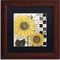 Trademark Fine Art "Late Summer I" Canvas Art by Color Bakery, Black Matte, Wood Frame