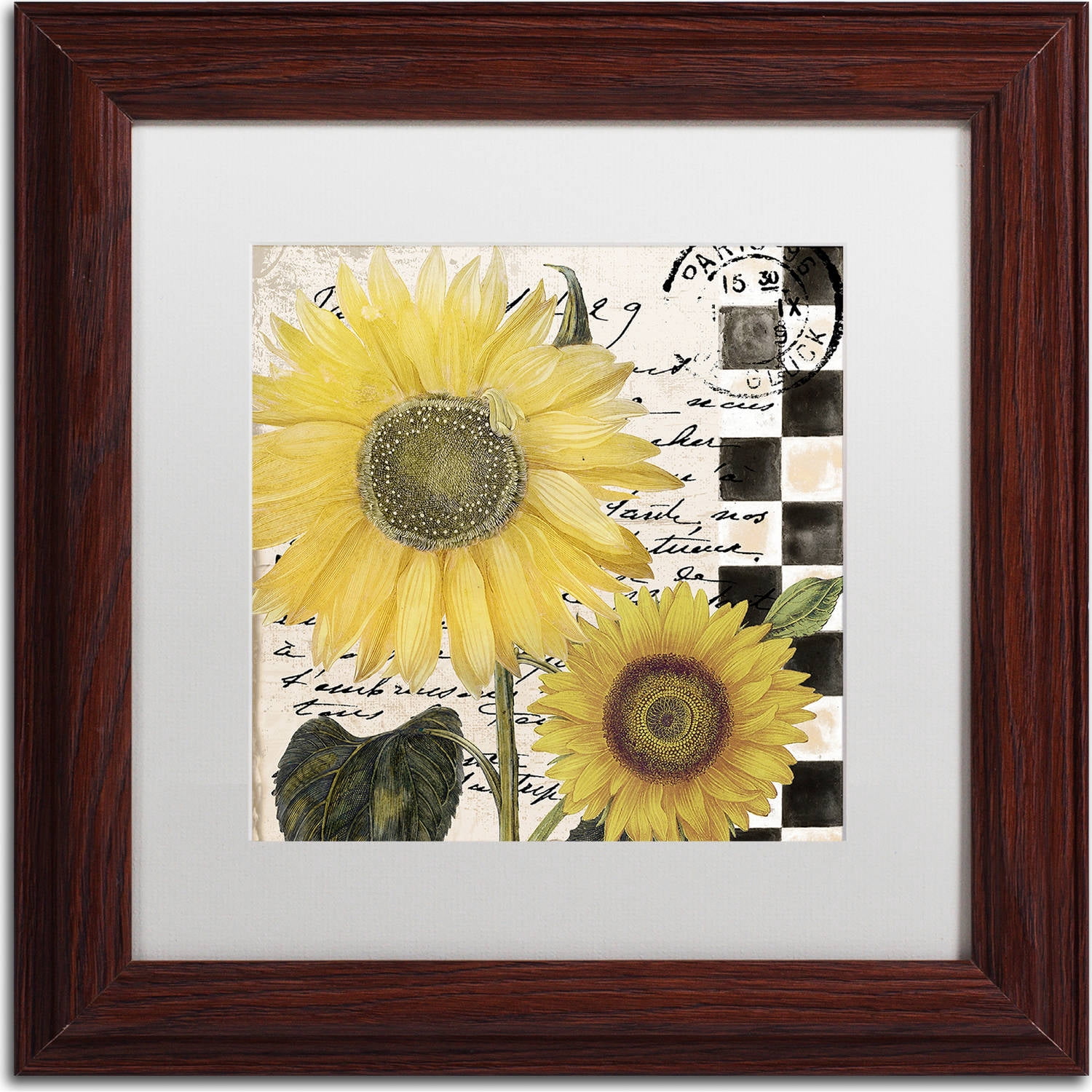 Trademark Fine Art "Late Summer I" Canvas Art by Color Bakery, White Matte, Wood Frame