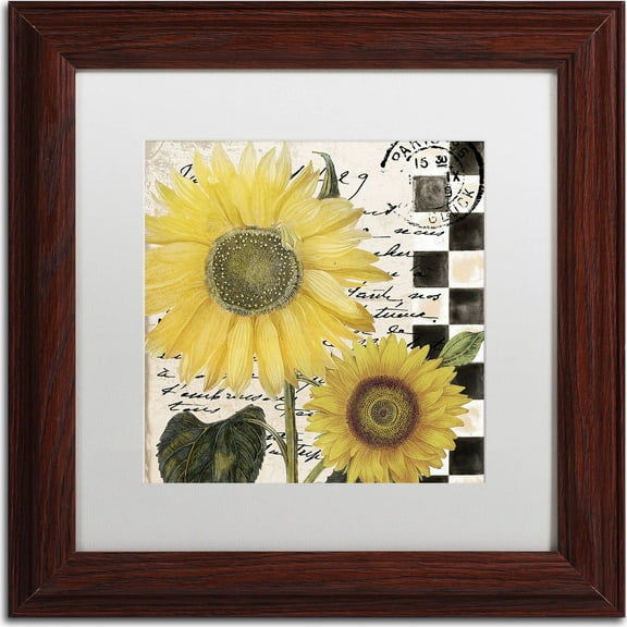 Trademark Fine Art "Late Summer I" Canvas Art by Color Bakery, White Matte, Wood Frame