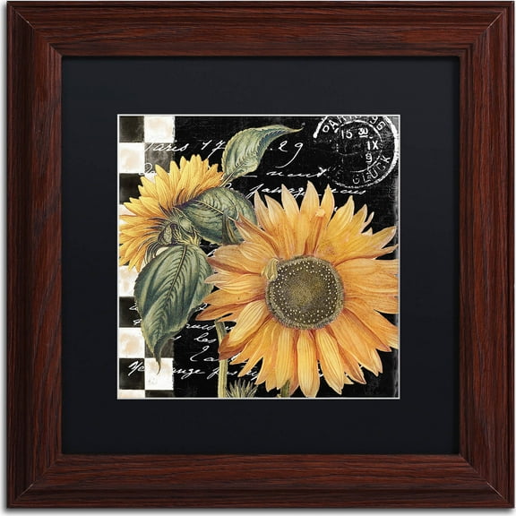 Trademark Fine Art "Late Summer II" Canvas Art by Color Bakery, Black Matte, Wood Frame