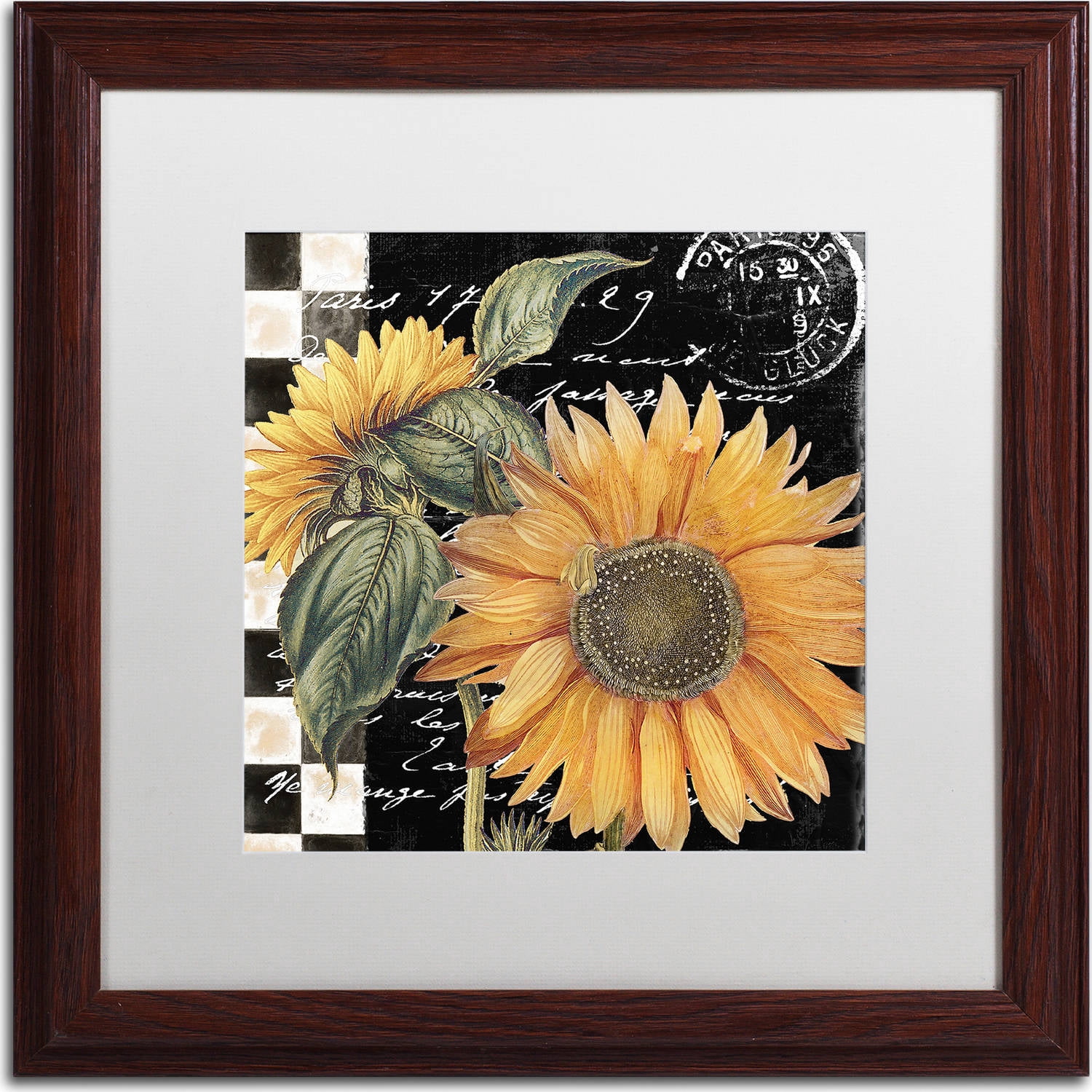 Trademark Fine Art "Late Summer II" Canvas Art by Color Bakery, White Matte, Wood Frame