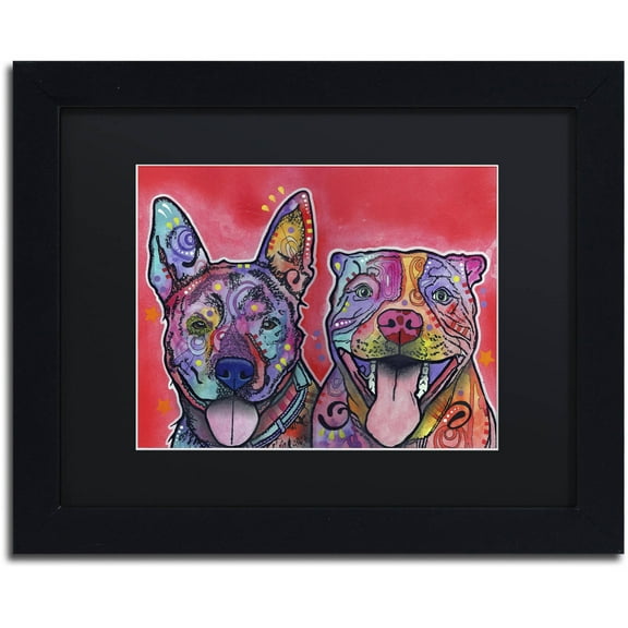 Trademark Fine Art "Latte Hijiki" Canvas Art by Dean Russo, Black Matte, Black Frame