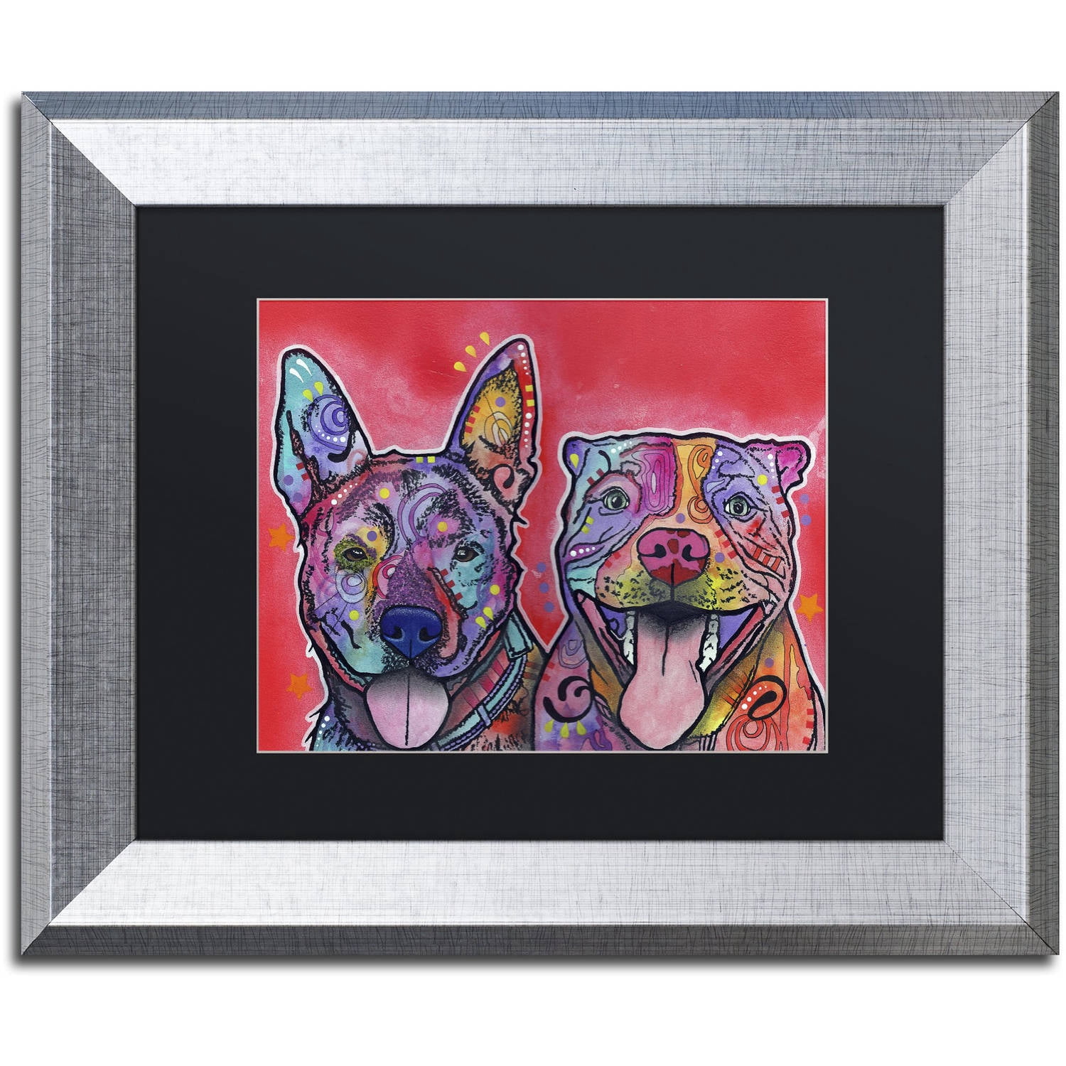 Trademark Fine Art "Latte Hijiki" Canvas Art by Dean Russo, Black Matte, Silver Frame
