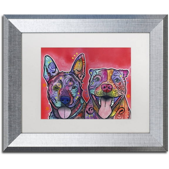 Trademark Fine Art "Latte Hijiki" Canvas Art by Dean Russo, White Matte, Silver Frame