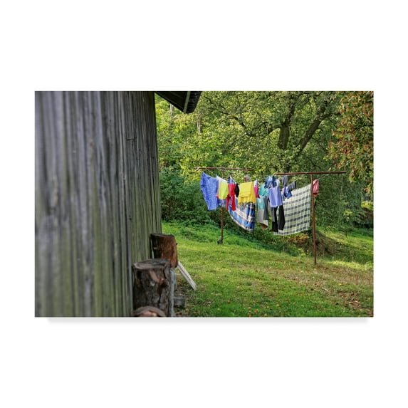 Trademark Fine Art 'Laundry Day' Canvas Art by Incredi