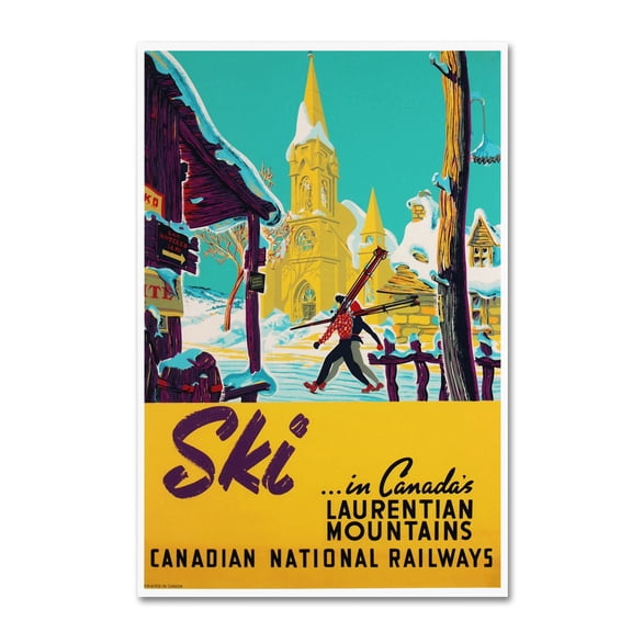Trademark Fine Art 'Laurentian' Canvas Art by Vintage Lavoie
