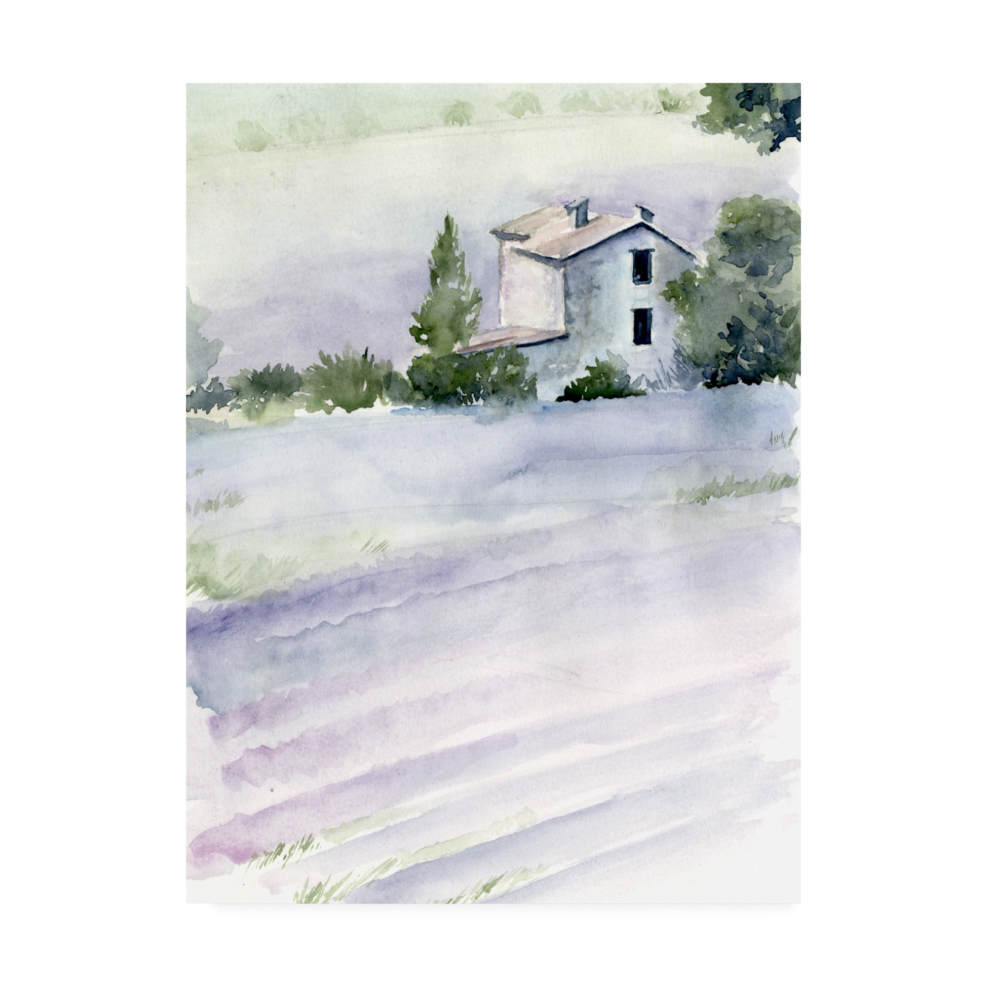 Trademark Fine Art 'Lavender Fields II' Canvas Art by Jennifer Paxton Parker