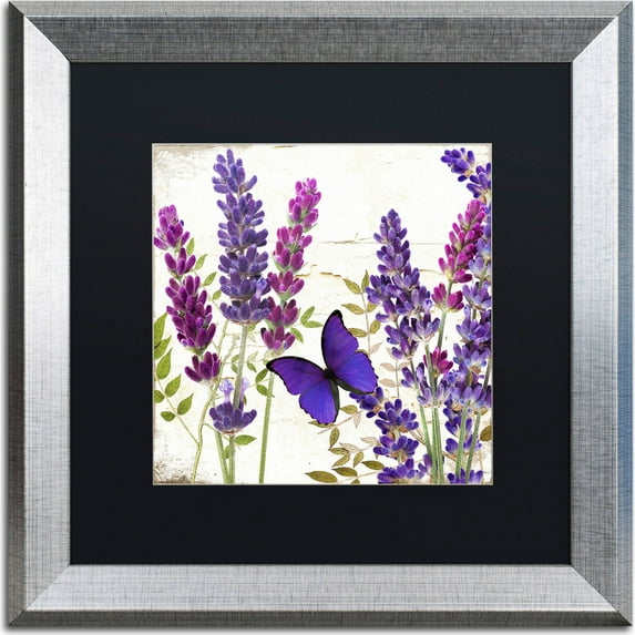 Trademark Fine Art "Lavender I" Canvas Art by Color Bakery, Black Matte, Silver Frame