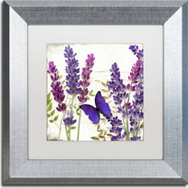 Trademark Fine Art "Lavender I" Canvas Art by Color Bakery, White Matte, Silver Frame
