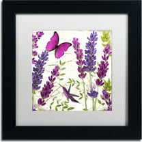 Trademark Fine Art "Lavender II" Canvas Art by Color Bakery, White Matte, Black Frame