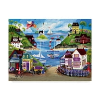 Trademark Fine Art 'Lavender Seaside Angel' Canvas Art by Cheryl Bartley