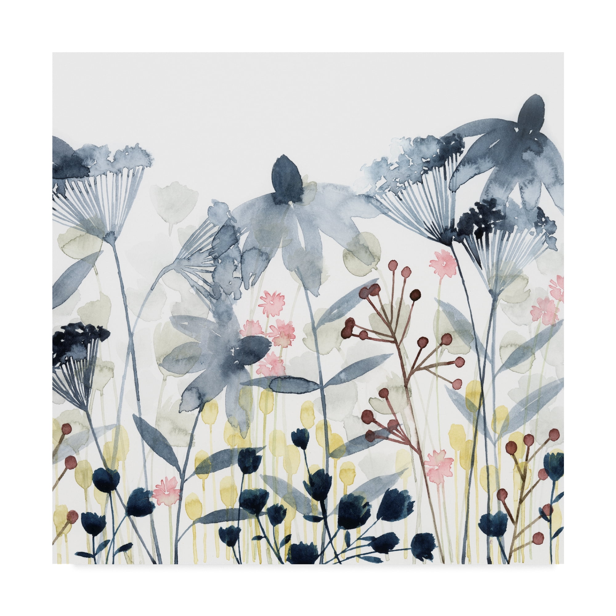 Trademark Fine Art 'Layered Gardens II' Canvas Art by Grace Popp