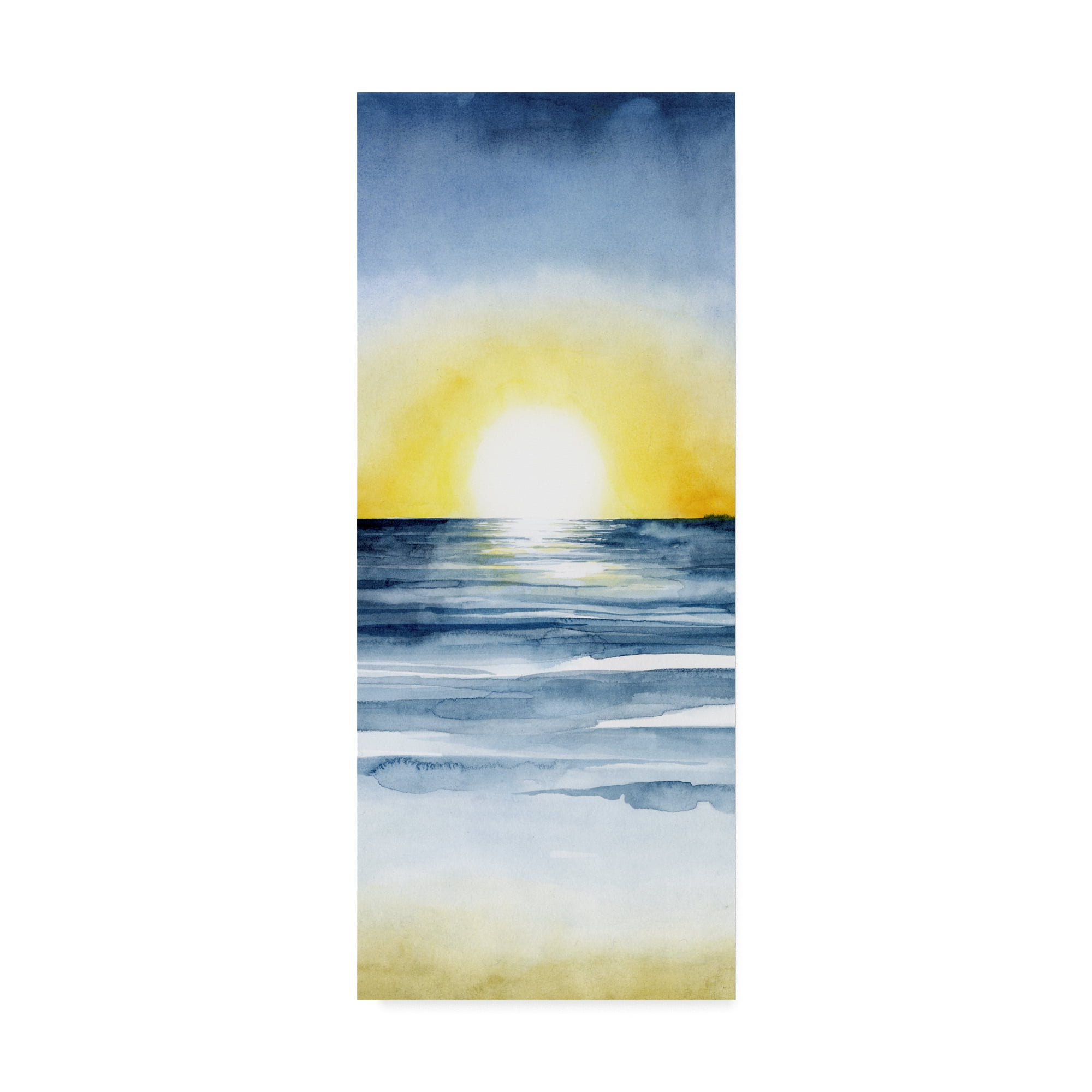 Trademark Fine Art 'Layered Sunset Triptych II' Canvas Art by Grace Popp