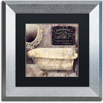 Trademark Fine Art "Le Bain Paris I" Canvas Art by Color Bakery Black Matte, Silver Frame
