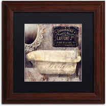 Trademark Fine Art "Le Bain Paris I" Canvas Art by Color Bakery Black Matte, Wood Frame