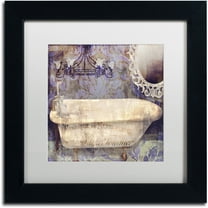 Trademark Fine Art "Le Bain Paris II" Canvas Art by Color Bakery White Matte, Black Frame